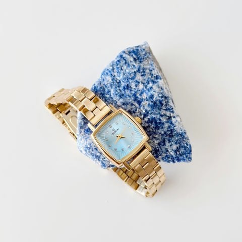 Klint Gold-Blue Watch | Saat