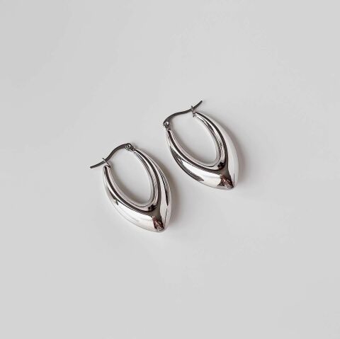 Texas Grey Steel Earring | Çelik Küpe