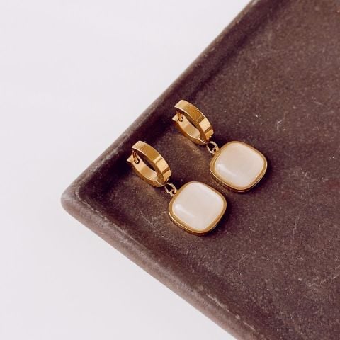 Caramel Steel Earring | Çelik Küpe