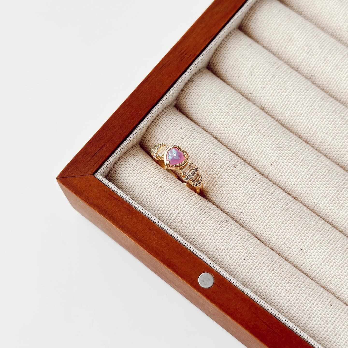 Lilac Heart Ring / Yüzük