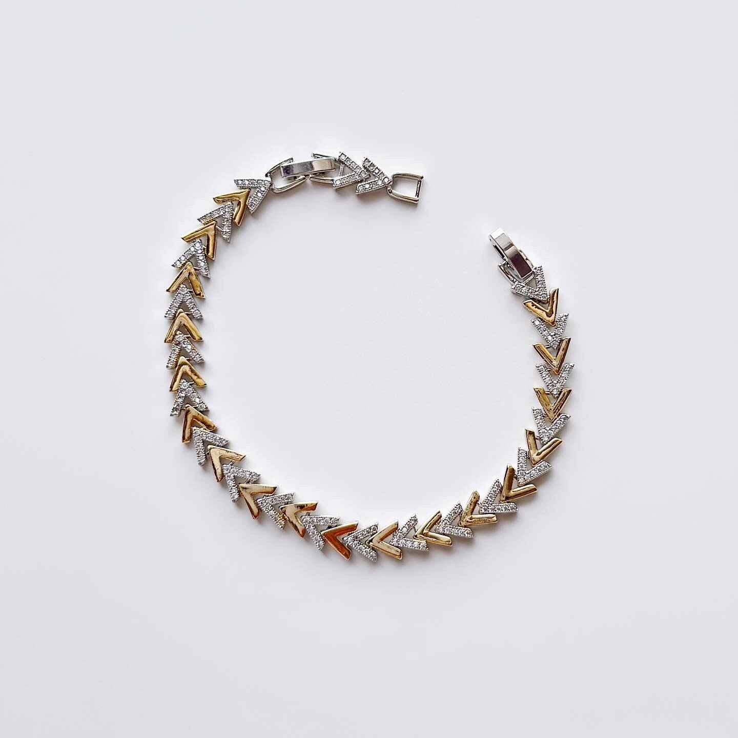 Gold-Grey Steel Bracelet