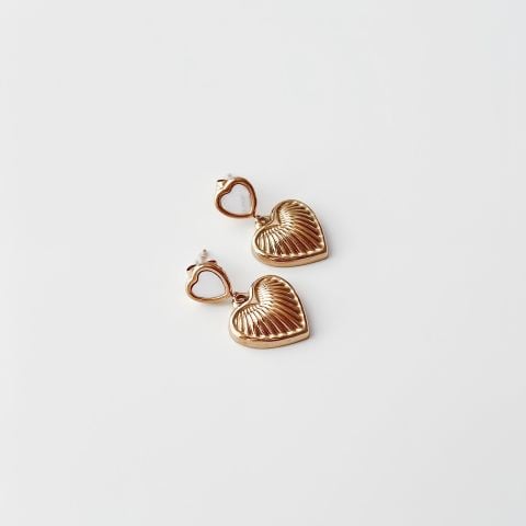 Heartley Steel Earring | Çelik Küpe