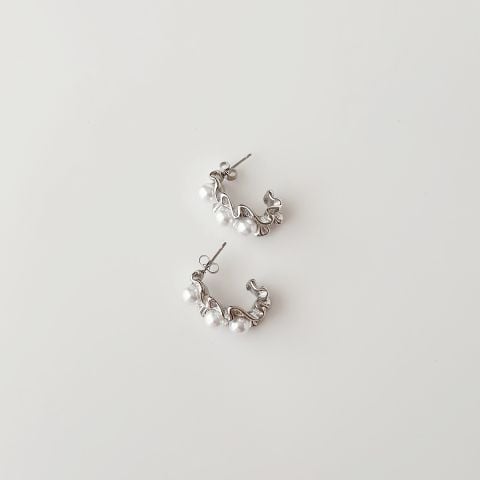 Gain Grey Steel Earring | Çelik Küpe