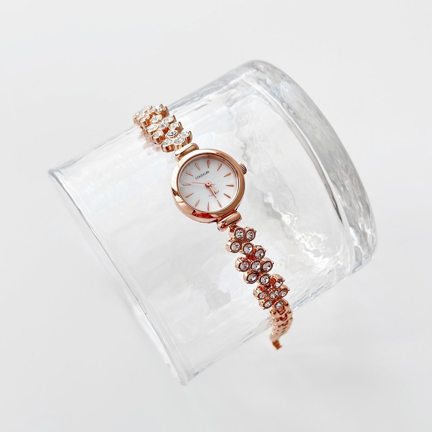 Ovein Rose-Cream Watch | Saat