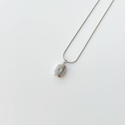 Lisbon Grey Steel Necklace | Çelik Kolye