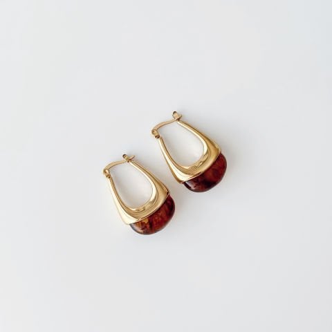 Liza Steel Earring | Çelik Küpe