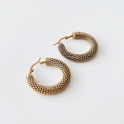 Gexa Steel Earring | Çelik Küpe