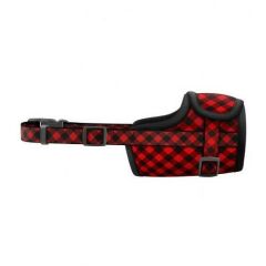 Waudog Collar Red Tartan Model Köpek Ağızlığı 19-26 Cm No:2