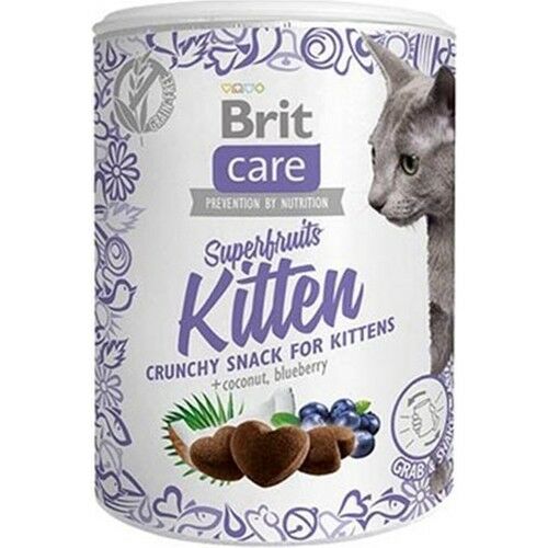 Brit Care Snack Superfruits Yavru Kedi Ödülü 100 gr