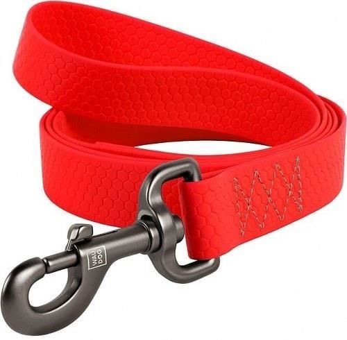 Waudog Collar Su Geçirmez Köpek Gezdirme Tasması 20 mm 122 cm Kırmızı