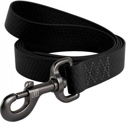 Waudog Collar Su Geçirmez Köpek Gezdirme Tasması 20 mm 122 cm Siyah