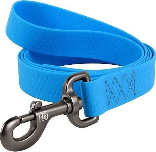 Waudog Collar Su Geçirmez Köpek Gezdirme Tasması 25 mm 122 cm Mavi