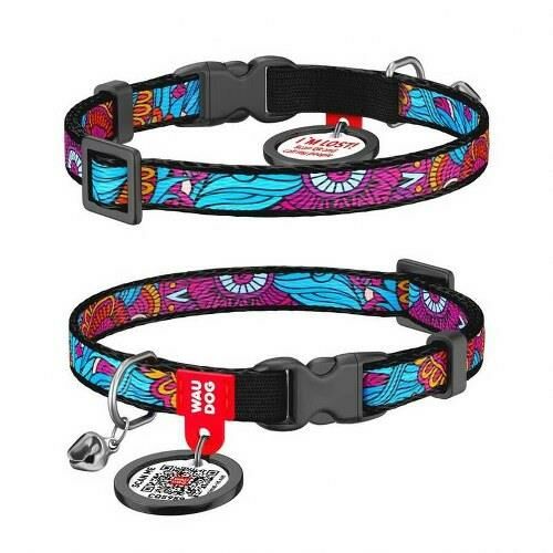 Waudog Collar QR Pasaportlu Kedi ve Ufak Irk Köpek Boyun Tasması 20-30 CM, 10 MM, SUMMER