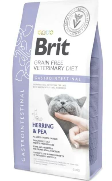 Brit Veterinary Diet Gastrointestinal Sindirim Sistemi Destekleyici Tahılsız Kedi Maması 5kg