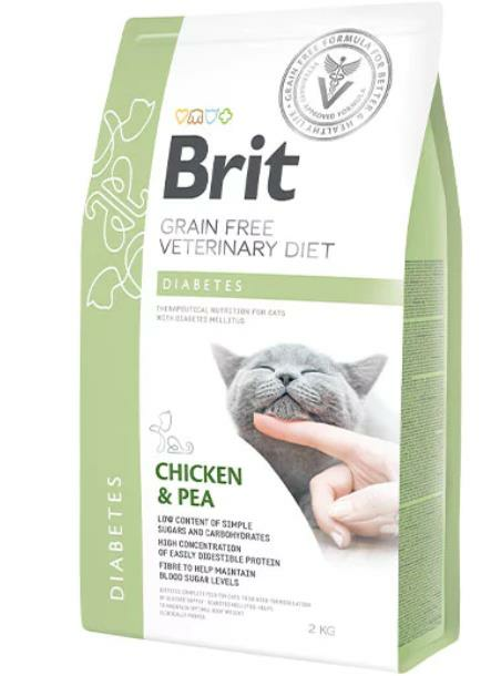 Brit Veterinary Diet Diabetes Diyabet Hastalığı olan Kediler için Tahılsız Kedi Maması 2kg