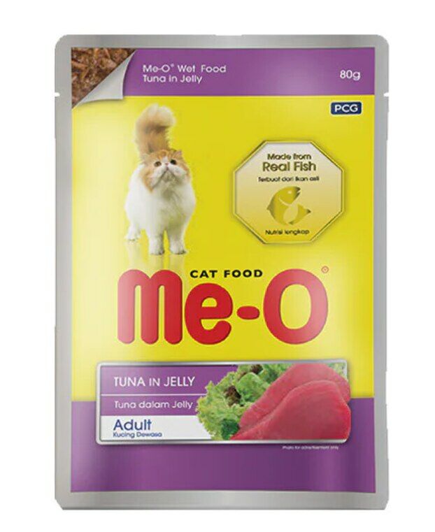 Me-O Ton Balıklı Jöleli Pouch Yetişkin Kedi Yaş Maması 80 G