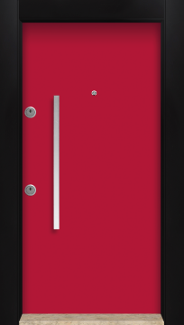 MONO ÇELİK KAPI  MN-6032 Kırmızı Dış İklim Kapısı , Yağmur'a ve Güneşe Dayanıklı Çelik kapı