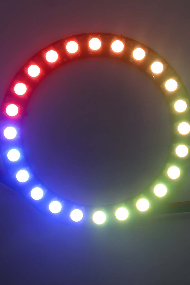 WS2812B Matrix Ekran RGB Led Ayrı Ayrı Adresli 24 Led Halka Led Matrix Dijital Esnek Ekran 5 Volt