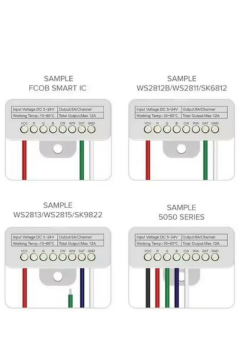 SP630E Bluetooth Müzik Pixel Şerit Led Denetleyici 5 Kanal RGBW+WW Led Kontrol Cihazı 5-24V