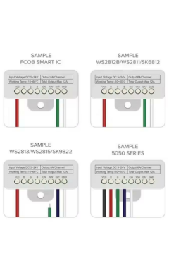 SP630E Bluetooth Müzik Pixel Şerit Led Denetleyici 5 Kanal RGBW+WW Led Kontrol Cihazı 5-24V