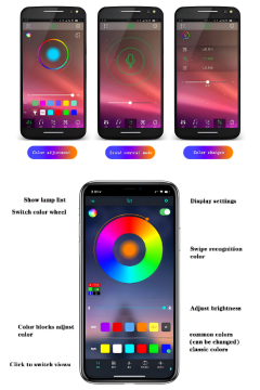 Araç İçi Atmosfer Ambiyans Led Neon İp Led RGB App Kontrollü 5 Parça 6 Metre