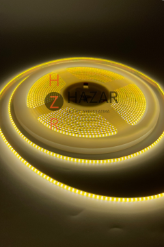 12 Volt 3MM 400 Ledli İnce Esnek Cob Şerit Led Natural Beyaz IP20 5 Metre