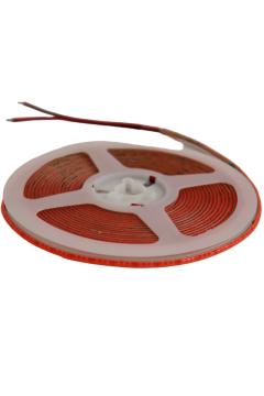 12 Volt 3MM 400 Ledli İnce Esnek Cob Şerit Led Pembe IP20 5 Metre