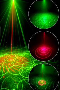 Mini Lazer Sahne Işığı Müziğe Sese Duyarlı Uzaktan Kumandalı RGB Disko Lazer Projektör Led Işık