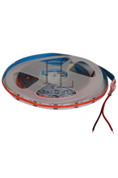 12V 8MM 320 Ledli Esnek Cob Şerit Led Kırmızı IP20 5 Metre