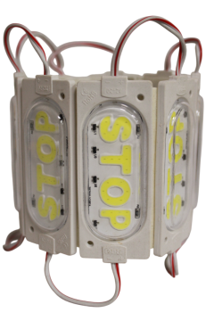 12 Volt 6 Watt Beyaz Stop Yazılı Animasyonlu Çakar Modül Led (5 Adet)