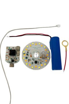 3 Volt 3 Renk Type-C Soketli Dokunmatik Led Modül + Pil