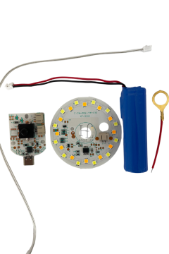 3 Volt 3 Renk Type-C Soketli Dokunmatik Led Modül + Pil