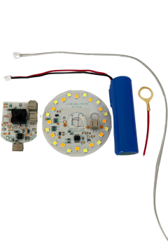 3 Volt 3 Renk Type-C Soketli Dokunmatik Led Modül + Pil