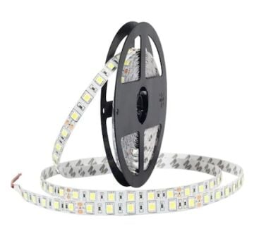 12 Volt 3 Çipli Sarı Amber Şerit Led İç Mekan IP20 M/60 Led 5 Metre