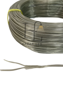 2 Pin JST Elektrik Kablosu 2'li Şerit Led Kablo 2X0,22MM Şeffaf Kalaylı %100 Bakır Kordon Kablo 100M