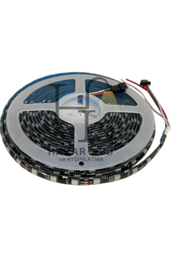 12 Volt WS2811 ARGB Adreslenebilir Pixel Şerit Led IP65 Dış Mekan Magic Led 60 Ledli 5 Metre