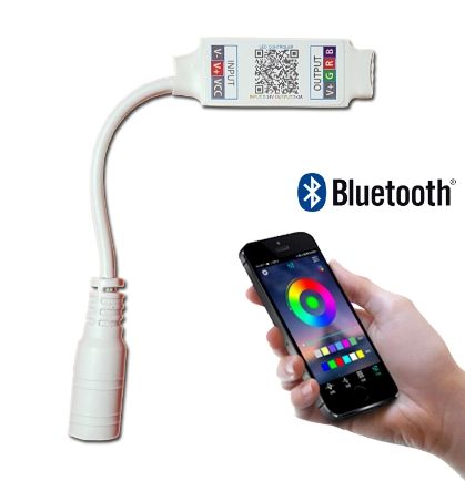 Bluetooth Cep Telefonundan RGB Şerit Led Kontrol 5-24 Volt 6 Amper