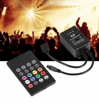 Müziğe Sese Duyarlı IR Kontrol RGB Kumandalı Driver