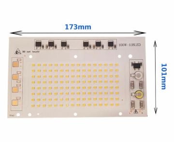 220 Volt 100 Watt SMD 2835 Ledli Hazır Projektör Ledi Gün Işığı Hazır Projektör PCB