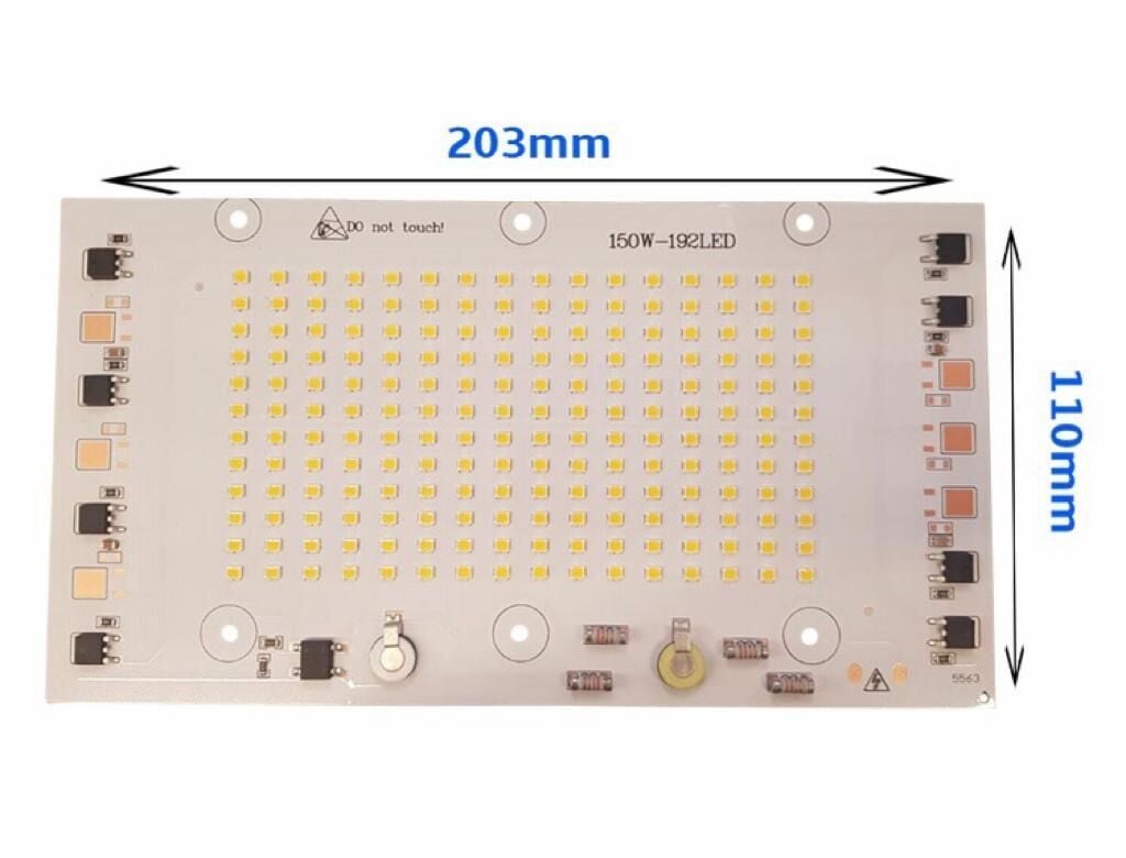 220 Volt 150 Watt SMD 2835 Ledli Hazır Projektör Ledi Beyaz Hazır Projektör PCB