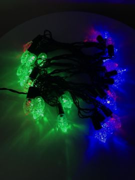 5 Metre RGB Kendinden Animasyonlu Diamond Damla Led Işık Dekoratif Yılbaşı Süsü