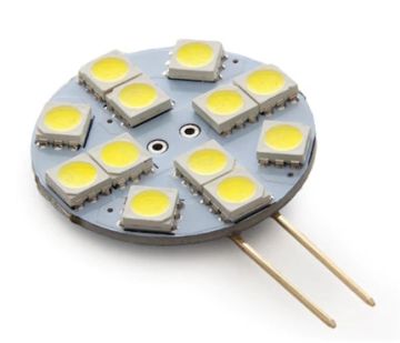 G4 Led Ampul 12 Volt Yuvarlak İğne Bacak Gün Işığı Yuvarlak Tekne Ledi