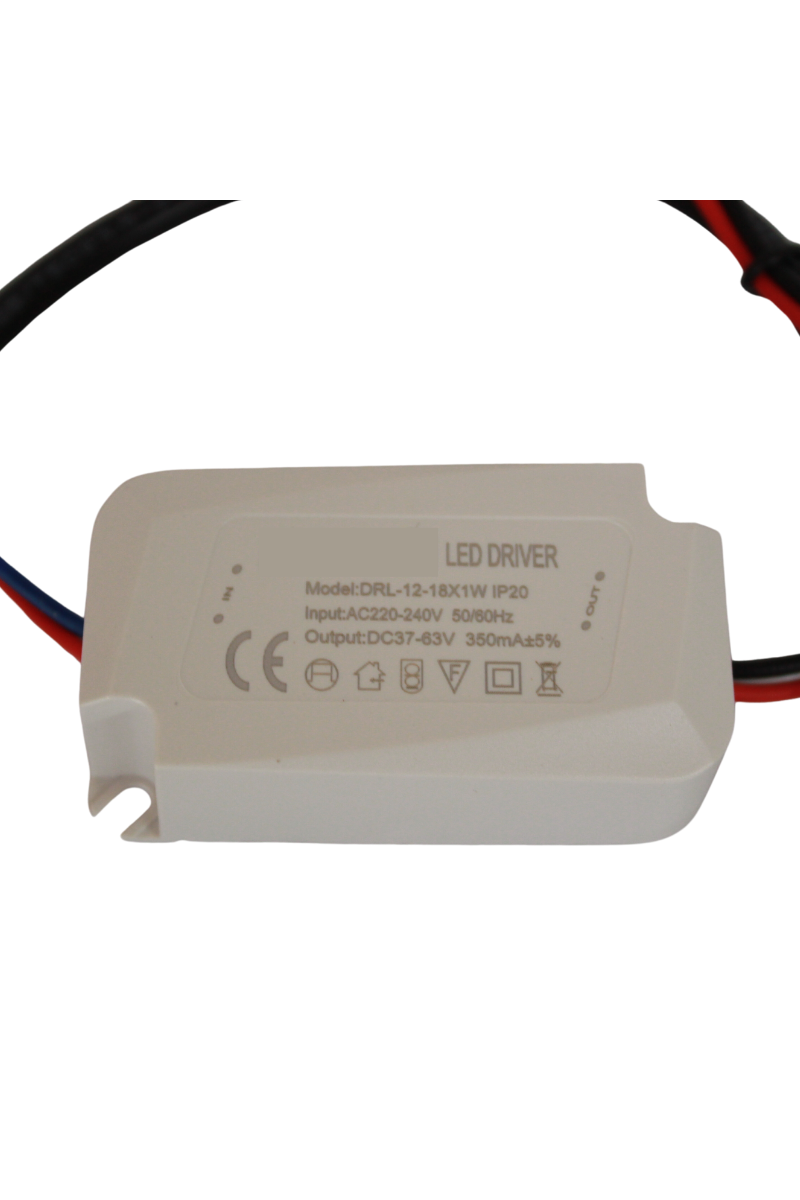 12-18X1W Led Driver 350mA 37-63V Power Led Sürücü IP20 Power Led Driver
