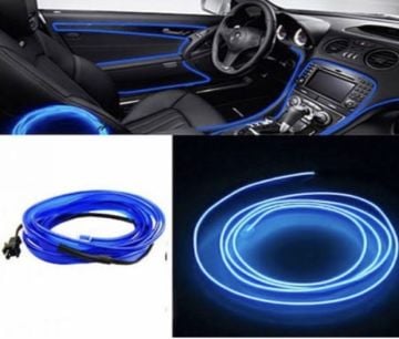 Araç İçi Neon Şerit Led 3 Metre Mavi (Torpido Ledi)