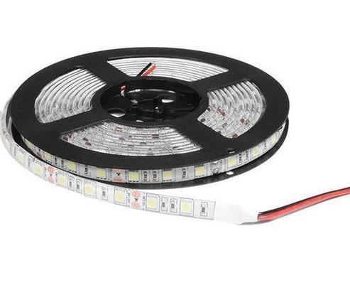 24 Volt Şerit Led 5050 IP65 5 Metre Kırmızı