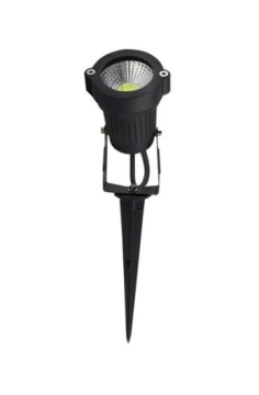 5 Watt Kazıklı Çim Armatürü Siyah Rozanslı Bahçe Armatürü Beyaz
