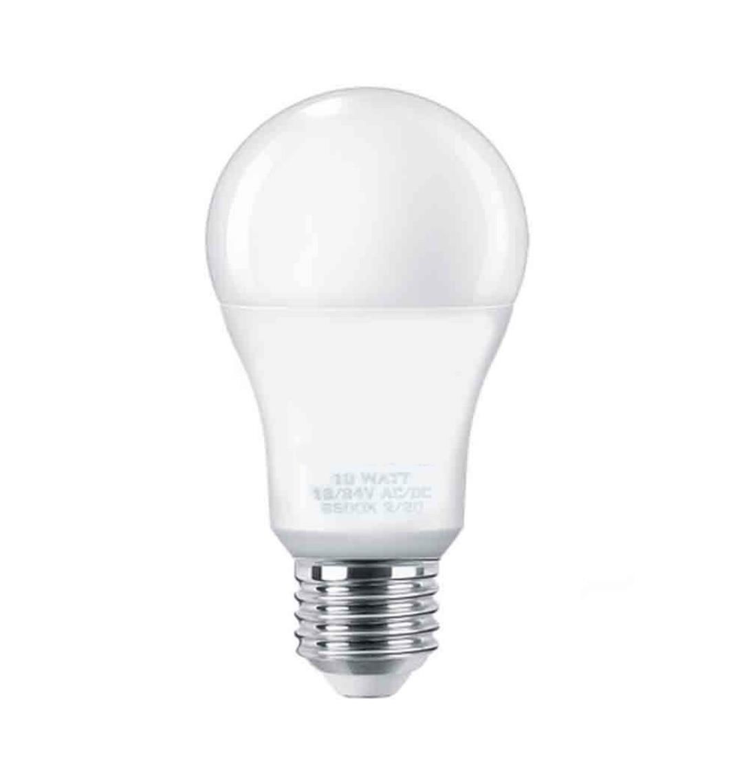 24 Volt 10 Watt E-27 Duylu Led Ampul 6500K Beyaz