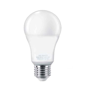 24 Volt 10 Watt E-27 Duylu Led Ampul 6500K Beyaz