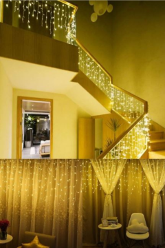 Saçak Led 4.5 Metre 100 Ledli 16 Saçaklı Perde Led Gün Işığı