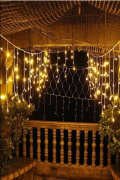 Saçak Led 4.5 Metre 100 Ledli 16 Saçaklı Perde Led Gün Işığı